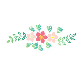  花朵花边