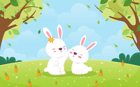 可爱小白兔