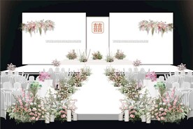 粉色秀场花园婚礼