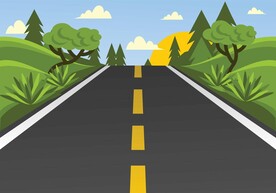 公路插画