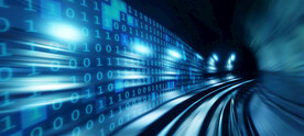 网速抽象AI科技线条智能背景
