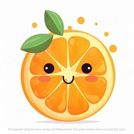 可爱的卡通橙子高清图片