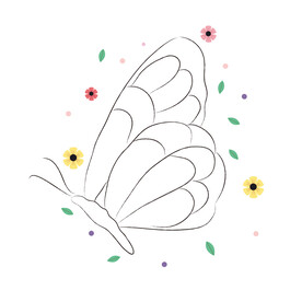 蝴蝶线稿