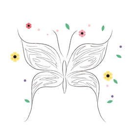 蝴蝶线稿 