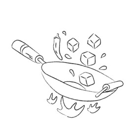 美食线稿素材 