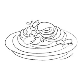 美食线稿