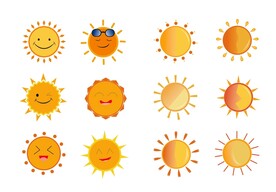 卡通太阳