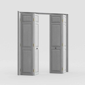 C4D模型折叠门