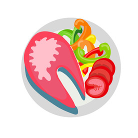 美食插画 