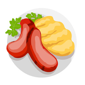 美食插画  