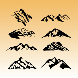 山峰剪影