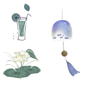 夏天夏季元素