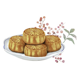 卡通中秋元素