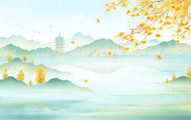 山水背景