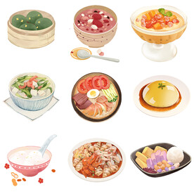 中华美食素材