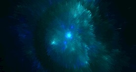 酷炫爆破放射宇宙星空图片