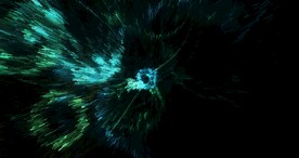 酷炫爆破放射宇宙星空图片