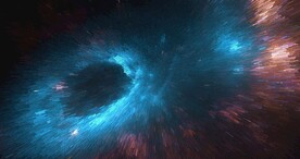 喷溅发散放射绚丽宇宙星空图片