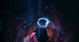 创意放射宇宙星空