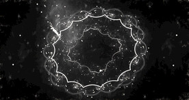 黑白格调宇宙星空粒子