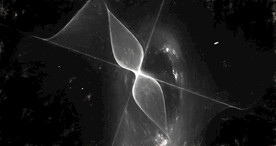 黑白格调宇宙星空粒子