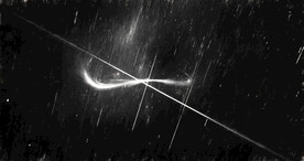 黑白格调宇宙星空粒子图片