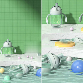 C4D模型奶瓶
