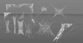 C4D模型蜘蛛网