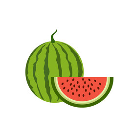 手绘西瓜 