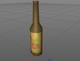 C4D模型玻璃瓶子