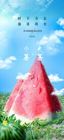 小暑大暑节气海报