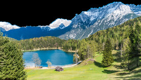山川树林河流PNG素材