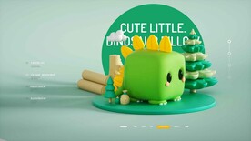 C4D模型卡通恐龙