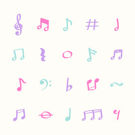 卡通音符
