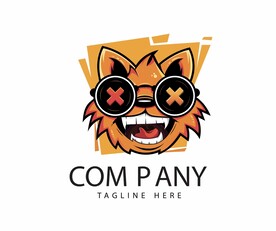 卡通猫咪徽章