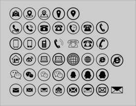 矢量名片电话地址邮箱网址图片