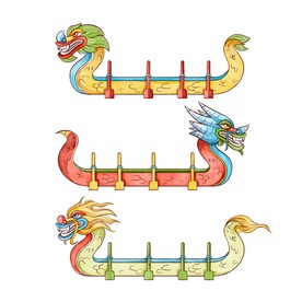 水彩龙舟