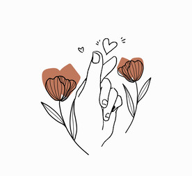 比心插画