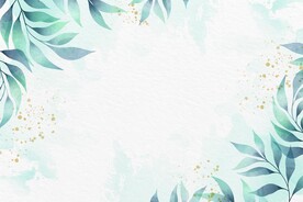 水彩植物背景