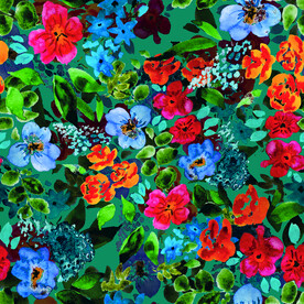 小碎花 乱花 水彩