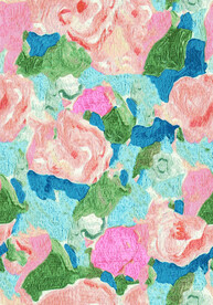 水彩花 多色花 扎染 