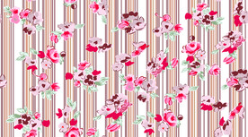 竖条 彩色花