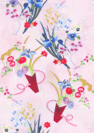 手绘花  花束 扎染花