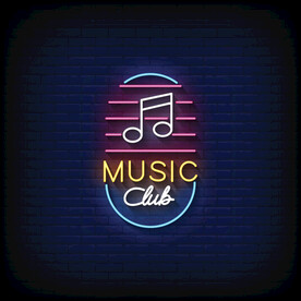 霓虹音乐图标