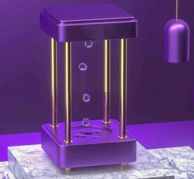 C4D模型 无动力水滴摆件