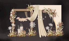 香槟色迎宾区婚礼