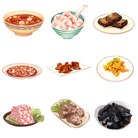 各式美食素材