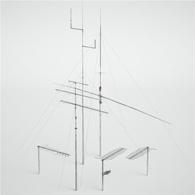 C4D模型电线杆