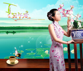  古风摄影模版  