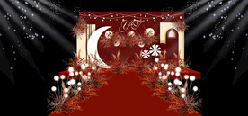 红色婚礼效果图